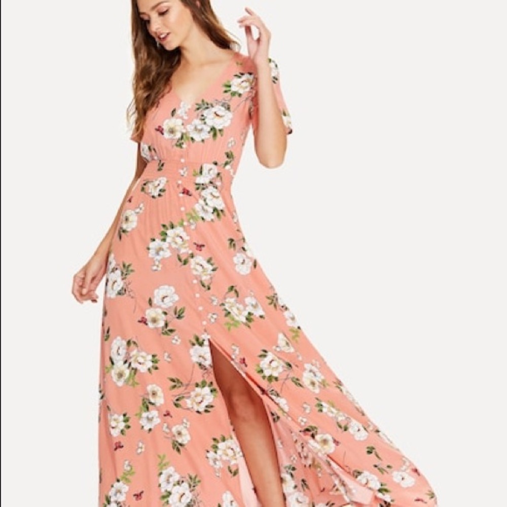 Floral Print Maxi Dress